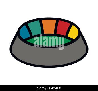 Stadion anmelden. Fußball-Arena. Sport Gebäude Symbol. Vector Illustration Stock Vektor