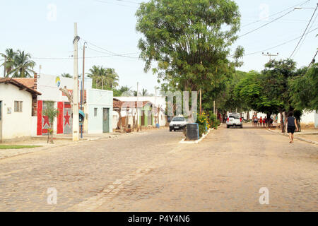 Street, São Miguel do Gostoso, Rio Grande do Norte, Brasilien Stockfoto