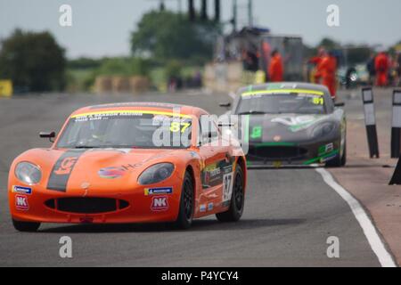 Dalton auf T-Stücke, England, 23. Juni 2018. Patrick Kibble fahren im Qualifying der Ginetta Junior Meisterschaft für TCR im Croft. Credit: Colin Edwards/Alamy Leben Nachrichten. Stockfoto