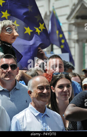 Der März für Brexit, London, UK. Stockfoto