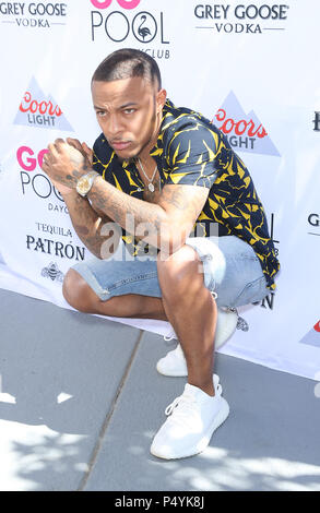 Las Vegas, NV, USA. 23. Juni 2018. 23. Juni 2018 - Las Vegas, Nevada - Bow Wow. Bow Wow führt im Flamingo Pool gehen. Photo Credit: MJT/AdMedia Credit: Mjt/AdMedia/ZUMA Draht/Alamy leben Nachrichten Stockfoto