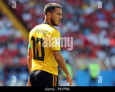 Moskau, Russland. 23. Juni 2018. Eden Hazard (BEL) Fußball / Fussball: FIFA WM Russland 2018 Gruppe G Match Belgien 5-2 Tunesien bei Spartak Stadium in Moskau, Russland. Quelle: LBA/Alamy leben Nachrichten Stockfoto