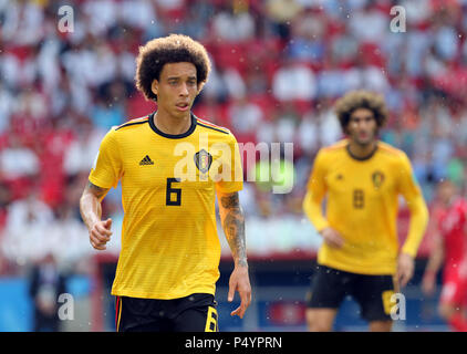 Moskau, Russland. 23. Juni 2018. Axel Witsel (BEL) Fußball / Fussball: FIFA WM Russland 2018 Gruppe G Match Belgien 5-2 Tunesien bei Spartak Stadium in Moskau, Russland. Quelle: LBA/Alamy leben Nachrichten Stockfoto