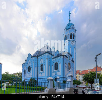 Bratislava (Pressburg): blau Kirche (Kirche St. Elisabeth) in der Slowakei, Stockfoto