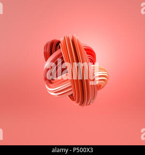 Abstrakt Blau Swirl, 3D-Rendering Stockfoto