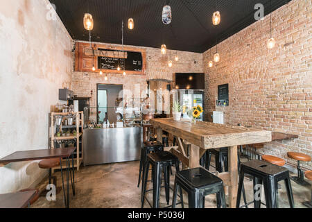 Deutschland, Berlin, Kreuzberg, veganes Restaurant Stockfoto