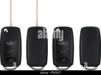 Auto Schlüssel festlegen Stock Vektor