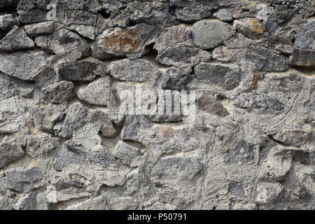 Hintergründe, Texturierte-abstrakten grau Steinverkleidung brick wall Stockfoto