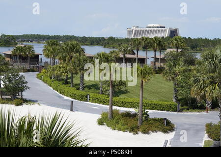 Allgemeine Ansichten des Polynesian Resort in der Walt Disney World, Orlando, Florida, USA Stockfoto