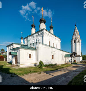 Alexander Kloster in Susdal, am linken Ufer des Flusses Kamenka und der Legende nach, wurde im Jahre 1240 von Alexander Nevsky gegründet. Suzdal, Stockfoto