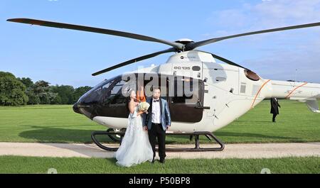 Traumhochzeit im Blenheim Palace Stockfoto