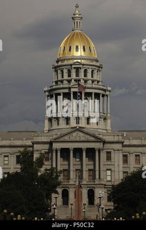 CAPITOLIO ESTATAL DE COLORADO. Construído entre 1890 y 1894 por Elijah E. Myers. Vista del Exterior. DENVER. Estado de Colorado. Estados Unidos. Stockfoto