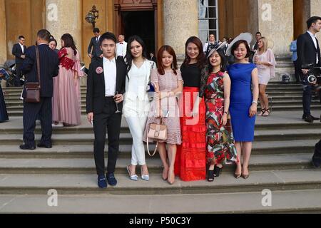 Traumhochzeit im Blenheim Palace Stockfoto