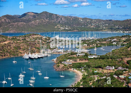 Antigua Yacht Club von Oben Stockfoto