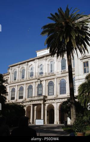 Italien. Rom. Barberini Palast. 17. Jahrhundert. Es beherbergt die Galleria Nazionale d ' Arte Antica. Stockfoto