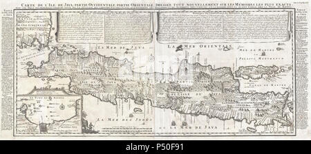 1718 13007 Karte von Java-Geographicus-Java-13007-1718. Stockfoto