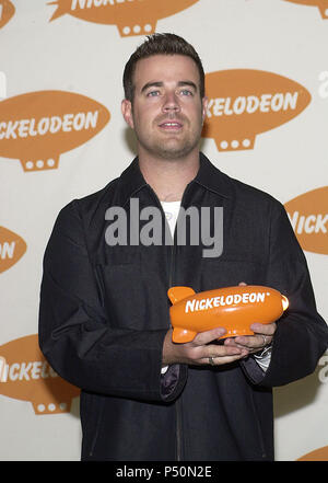 Carson Daly, Backstage bei der 14. jährlichen der Nickelodeon Kids' Choice Awards am Barker Hangar in Los Angeles, CA., Samstag, 21. April 2001 © tsuni - DalyCarson 02. jpgDalyCarson 02 Veranstaltung in Hollywood Leben - Kalifornien, Red Carpet Event, USA, Filmindustrie, Prominente, Fotografie, Bestof, Kunst, Kultur und Unterhaltung, Topix prominente Mode, Besten, Hollywood Leben, Event in Hollywood Leben - Kalifornien, backstage Trophäe, Auszeichnungen zeigen, Film Stars, TV Stars, Musik, Promis, Topix, Bestof, Kunst, Kultur und Unterhaltung, Fotografie, Anfrage tsuni @ Gamma Stockfoto