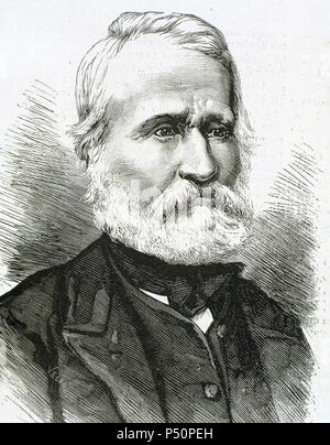 Blanqui, Louis-Auguste (1805-1881). Französischer revolutionär. Gravur. Stockfoto
