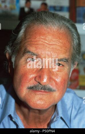 MACIAS Fuentes, Carlos (1928-2012). Escritor Mexicano, Autor de novelas y ensayos. Entre otros galardones recibió El Premio Cervantes (1987) y el Premio Príncipe de Asturias (1994). Fotografía de 1999. Stockfoto