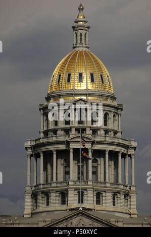 CAPITOLIO ESTATAL DE COLORADO. Construído entre 1890 y 1894 por Elijah E. Myers. Vista del Exterior. DENVER. Estado de Colorado. Estados Unidos. Stockfoto