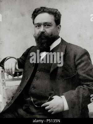 Camprodón ALBENIZ, Isaac (1860-Cambo-les-Bains, 1909). Compositor y pianista Español. Fotografía. Stockfoto