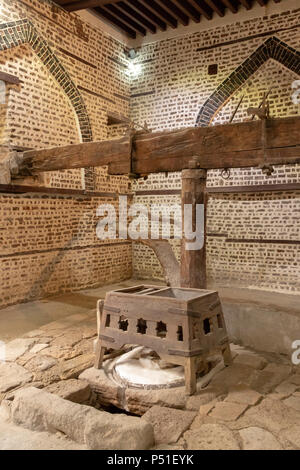 Interieur von Abu Shahin Getreidemühle, Rosetta, Ägypten Stockfoto