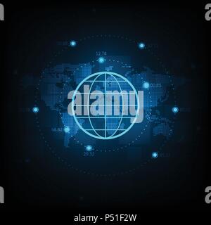 Zeichen der Kommunikation Systeme sind in der ganzen Welt zur Verfügung. Stock Vektor