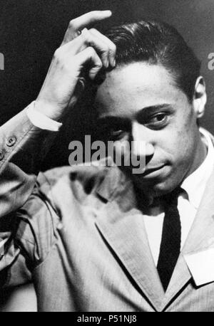 Headshot des Jazz musiker Horace Silver, 1959. Stockfoto