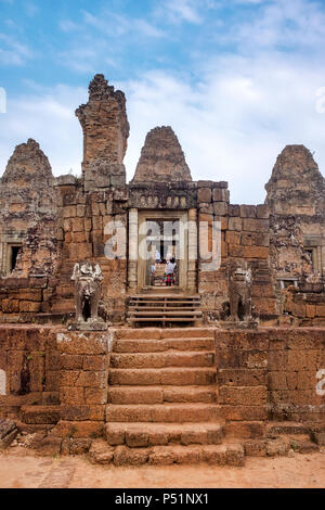 Ost Mebon Tempel in Angkor, Kambodscha, Stockfoto