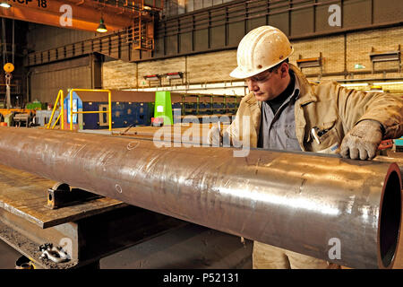 Deutschland, Nordrhein-Westfalen - huettenwerk Krupp Mannesmann in Duisburg. Stockfoto