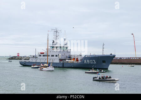 Scheveningen, Niederlande. 24. Juni 2018. Ende des Volvo Ocean Race 2017-18 im Hafen von Scheveningen-Den Haag, Holland Credit: Jan Fritz/Alamy leben Nachrichten Stockfoto