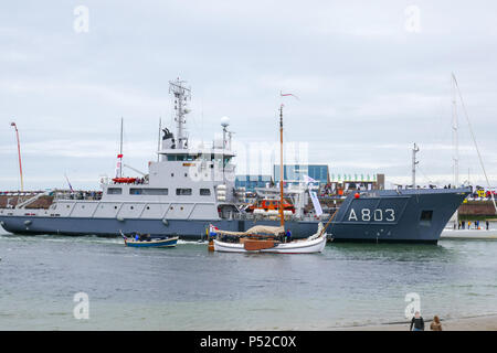 Scheveningen, Niederlande. 24. Juni 2018. Ende des Volvo Ocean Race 2017-18 im Hafen von Scheveningen-Den Haag, Holland Credit: Jan Fritz/Alamy leben Nachrichten Stockfoto