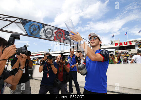 Motorsport: FIA Formel Eins-Weltmeisterschaft 2018, Grand Prix von Frankreich, #10 Pierre Gasly (FRA, Red Bull Toro Rosso Honda), 24.06.2018. | Verwendung weltweit Stockfoto