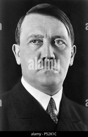 Adolf Hitler, der Führer der Nationalsozialistischen Deutschen Arbeiterpartei. Stockfoto