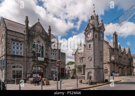 North Wales. Das Zentrum von Llangefni auf Anglesey. North Wales Stockfoto