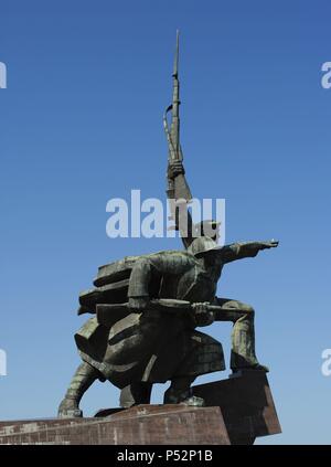 Ukraine. Sewastopol. Denkmal für die Verteidigung Sewastopols im zweiten Weltkrieg. 1941-1942. Stockfoto