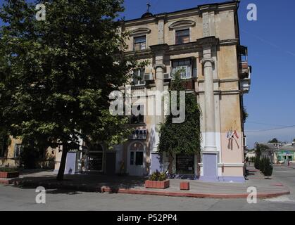 Ukraine. Die autonome Republik Krim. Kertsch. Straße. Stockfoto