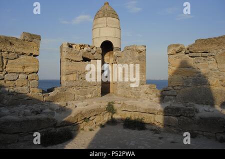 In der Ukraine. Die autonome Republik Krim. Yeni-Kale Festung, erbaut von den Osmanischen Türken, 1699-1706, unter der Leitung von Goloppo. In der Nähe von Kertsch. Stockfoto