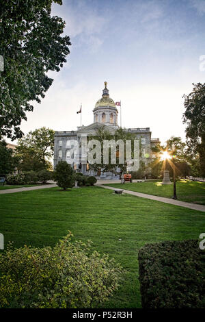 Die Hauptstadt des Staates New Hampshire in der Übereinstimmung. Stockfoto