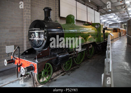 Der Fliegende Scotman Zug, im National Railway Museum, York, England Stockfoto