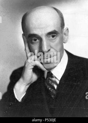 Gregorio Martínez Sierra, escritor Español. Contribuyó a la Fundación de las revistas más importantes del Modernismo Español. Asesor de cultura Española de los Estudios de la Metro-Goldwyn-Mayer, en Hollywood. Stockfoto