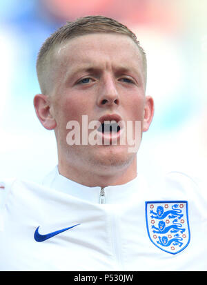 England Torhüter Jordan Pickford während der FIFA WM Gruppe G Gleiches am Nischni Nowgorod Stadion Stockfoto