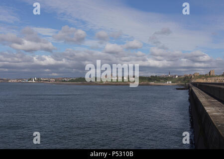 North Shields und Tynemouth riverfront Stockfoto