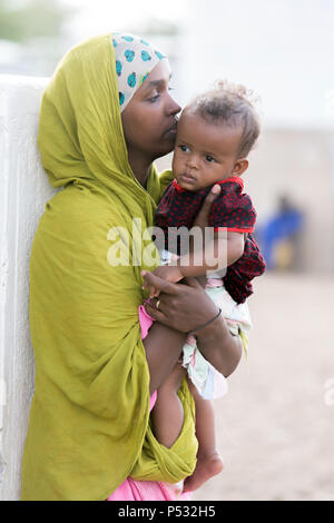 Kakuma, Kenia - Neuankömmlinge in der Registration Center Kakuma. Stockfoto