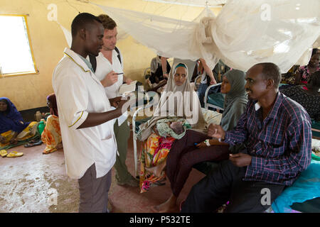 Kakuma, Kenia - mütterliche Geburt Station der Johanniter Auslandshilfe im Flüchtlingslager Kakuma. Stockfoto