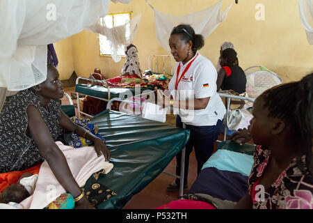 Kakuma, Kenia - mütterliche Geburt Station der Johanniter Auslandshilfe im Flüchtlingslager Kakuma. Stockfoto