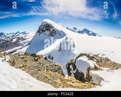 Schweizer Alpen in der Nähe von Zermatt Stockfoto