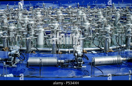 Brunnen Mechanismus unter Wartung an der Scheich Jaber Al Ahmad Kulturzentrum (JACC), das Opernhaus in Kuwait, Kuwait City, Kuwait Stockfoto