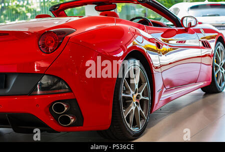 Rot Ferrari California Luxus GT-Sportwagen Stockfoto