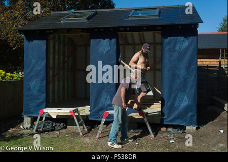 Bauherren ein großer in einem Gartenhaus Stockfoto